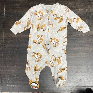 Disney Tigger Baby Footie - Gray and Orange